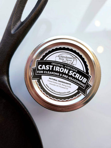 Cast Iron Cleaning and Pre-Seasoning Scrub 4 Ounce Jar