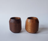Shot Glass / Cup Handcarved White Oak or Walnut
