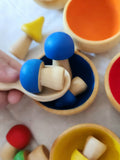 Mushroom Sorting Game, Childrens' Montessori Learning Play Kindersnaps