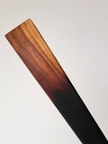 Thin Wood Spatula, Shou Sugi Ban Yakisugi Inspired Finish