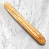 Wooden baguette bread serving tray maple and cherry hardwood