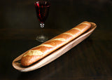 Cherry baguette board tray for serving.